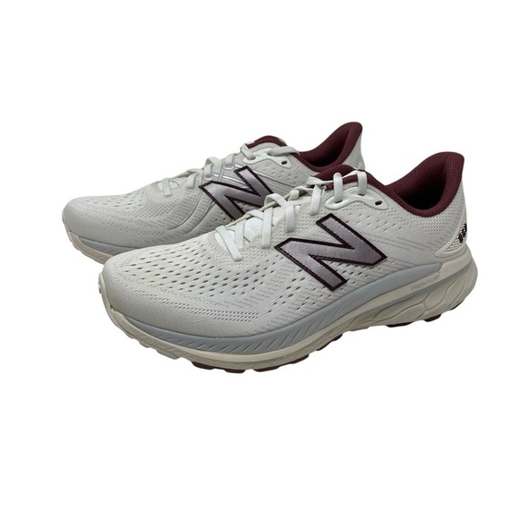 NEW BALANCE FRESH FOAM X 860V13 SEA SALT/WASHED BURGUNDY RUNNING SHOE W860S13 - Picture 2 of 9